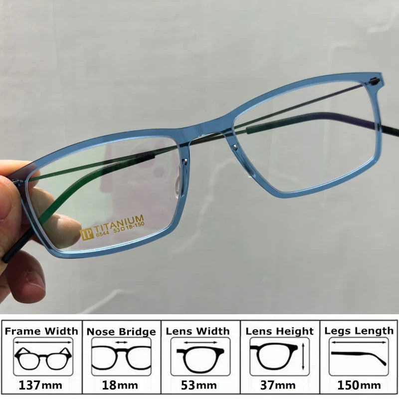 Bobbie Unisex Full Rim Square Acetate Eyeglasses 65-Series