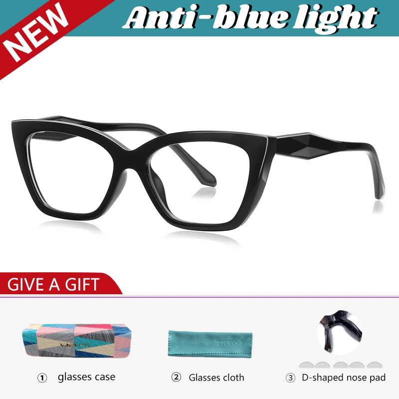 Vicky Women's Full Rim Cat Eye Tr 90 Titanium Reading Glasses 97004