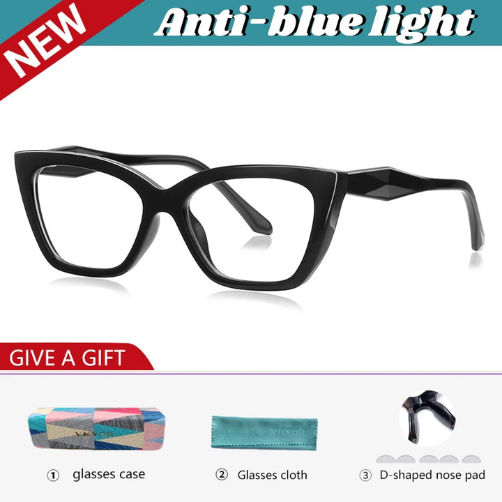 Vicky Women's Full Rim Cat Eye Tr 90 Titanium Reading Glasses 97004