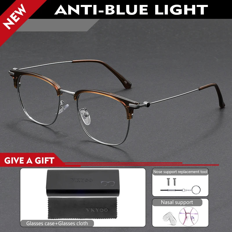 Vicky Unisex Full Rim Square Tr 90 Alloy Reading Glasses 80601