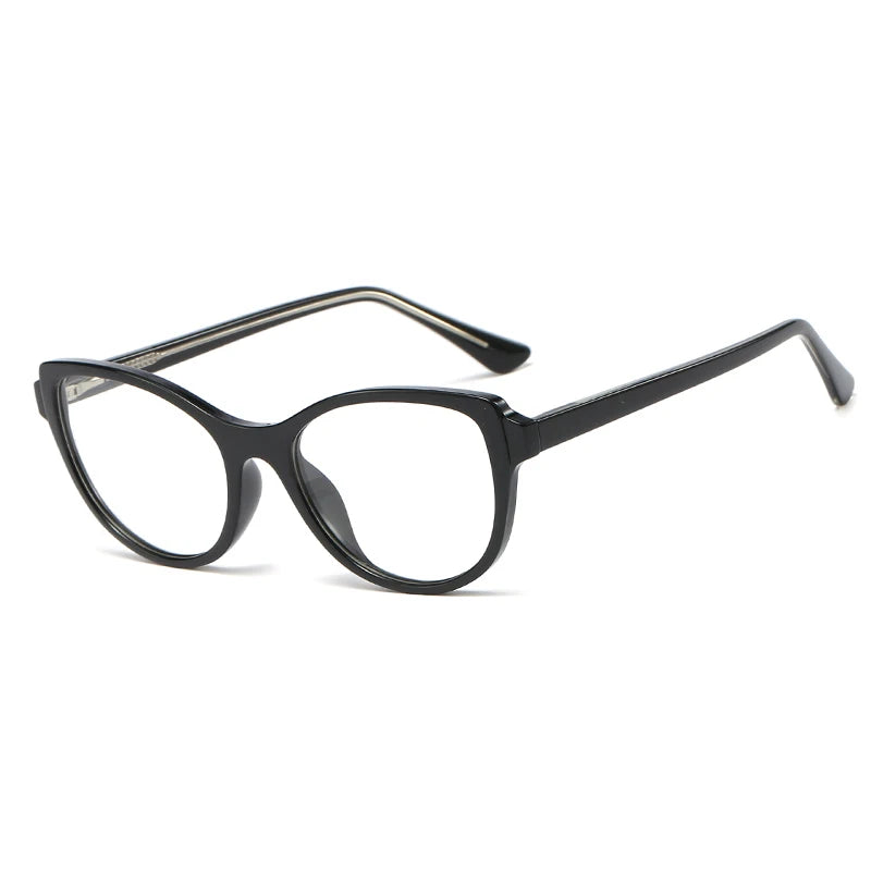 Handoer Women's Full Rim Square Cat Eye Tr 90 Alloy Eyeglasses 93358