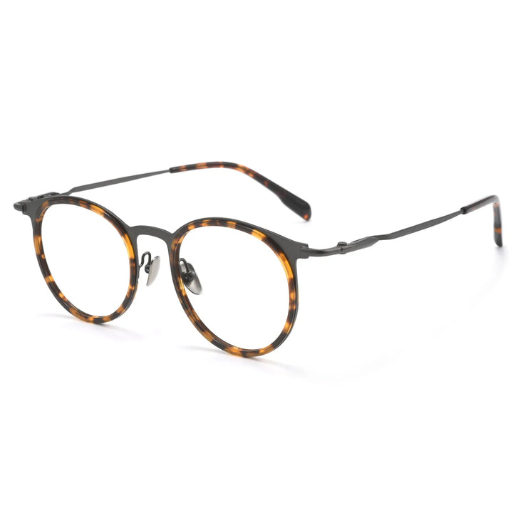 Bclear Unisex Full Rim Round Acetate Eyeglasses BSF-M80909S