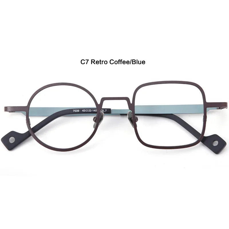 Aror Women's Full Rim Square Round Titanium Eyeglasses 17039