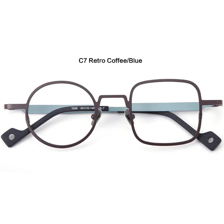 Aror Women's Full Rim Square Round Titanium Eyeglasses 17039