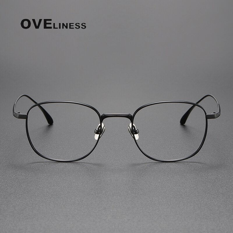 Oveliness Unisex Full Rim Square Titanium Eyeglasses 422145 Full Rim Oveliness   