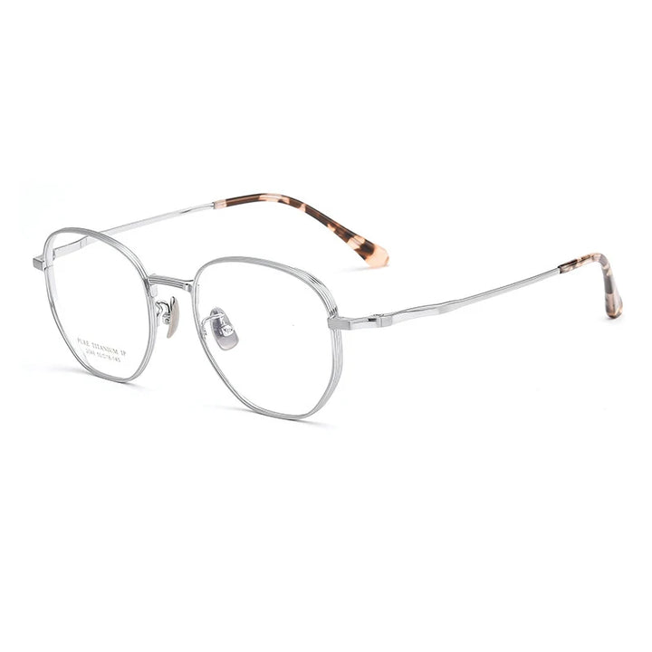 Reven Jate Women's Full Rim Square Round Titanium Eyeglasses 20484