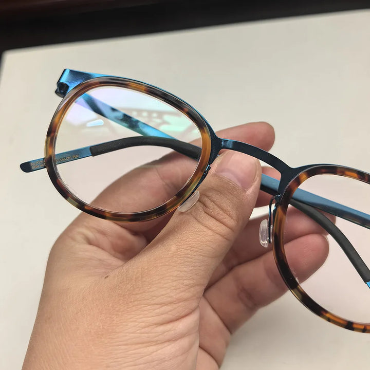 Bobbie Unisex Full Rim Round Acetate Eyeglasses 9704