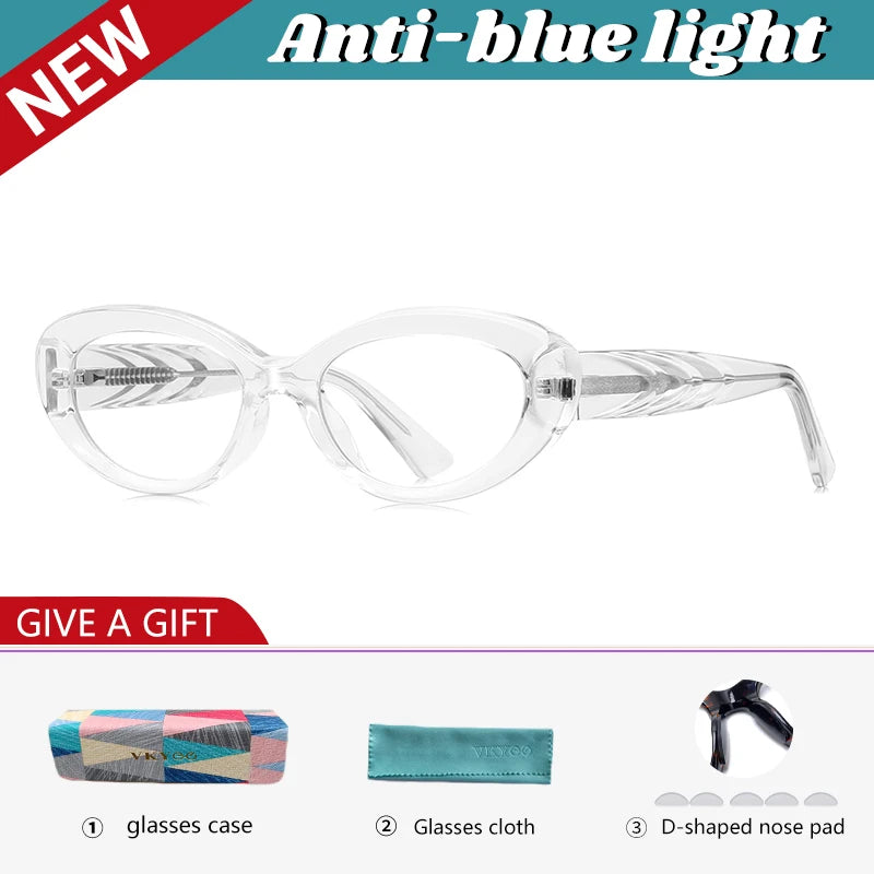 Vicky Women's Full Rim Oval Tr 90 Titanium Reading Glasses 512257