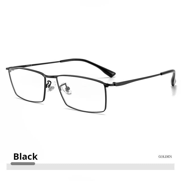 Momoja Women's Full Rim Square Titanium Alloy Eyeglasses 85517