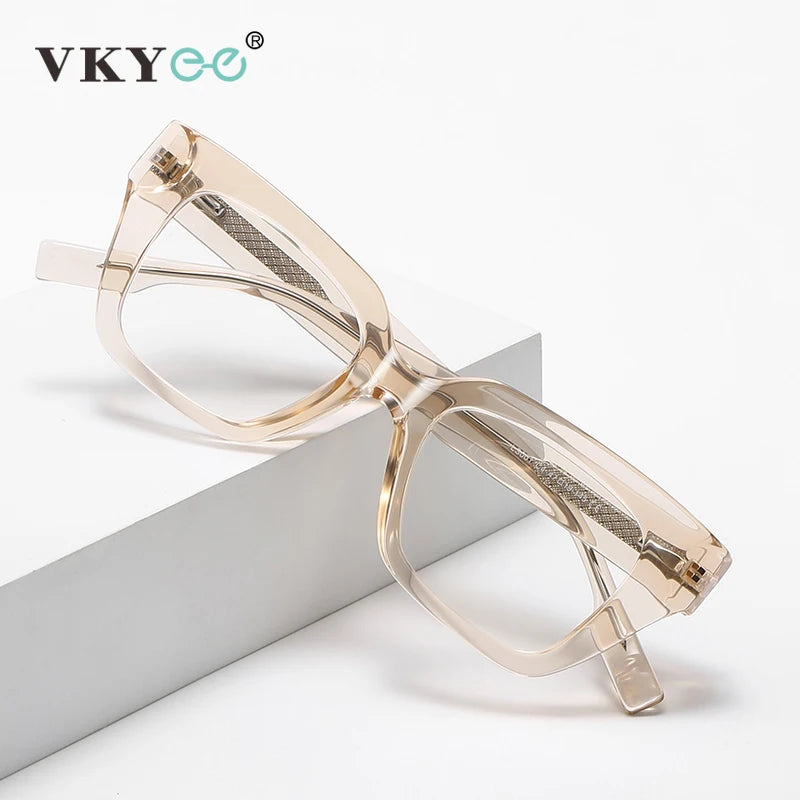 Vicky Women's Full Rim Square Tr 90 Titanium Reading Glasses 138001