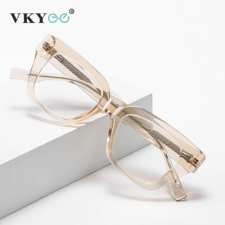 Vicky Women's Full Rim Square Tr 90 Titanium Reading Glasses 138001