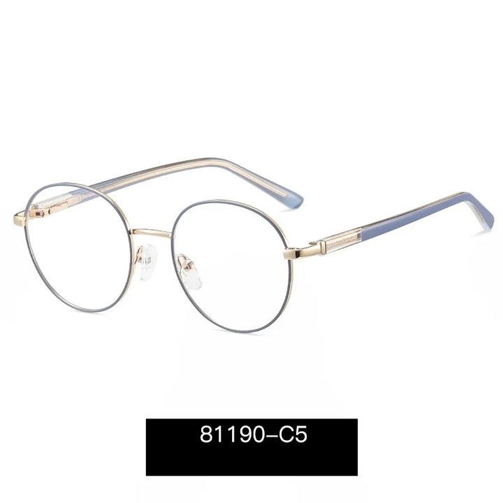 Momoja Unisex Youth's Full Rim Round Alloy Eyeglasses 81190