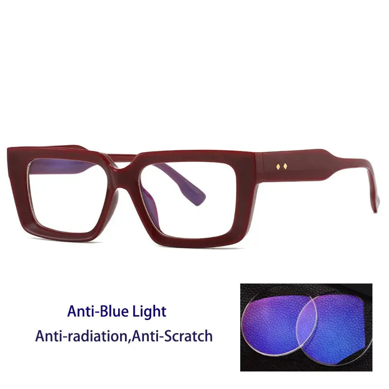 Kocolior 237900 Unisex Full Rim Square Brow Line PC Frames FuzWeb