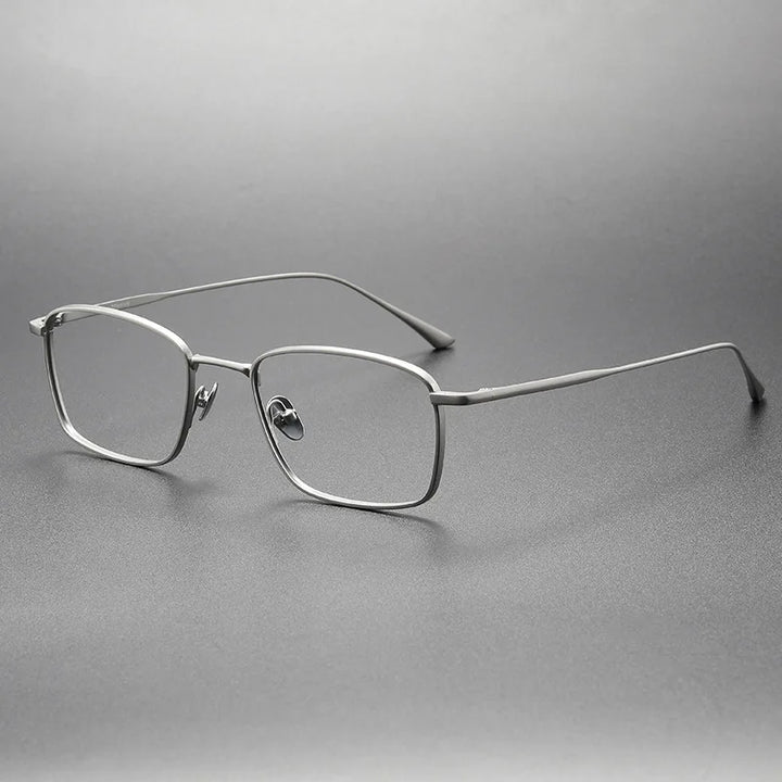 Aimee Unisex Full Rim Square Titanium Eyeglasses 3815 Full Rim Aimee Silver  