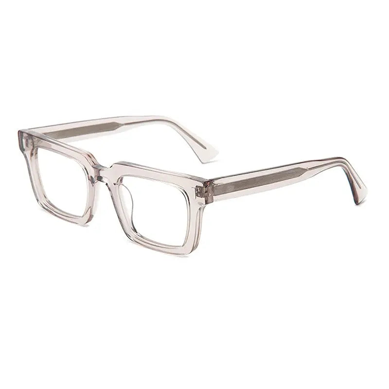 Gatenac Unisex Full Rim Square Brow Line Thick Acetate Eyeglasses 238046 FuzWeb