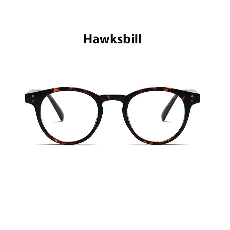 Kocolior Unisex Full Rim Round Acetate Hyperopic Reading Glasses 3313 Reading Glasses Kocolior Hawksbill 0 