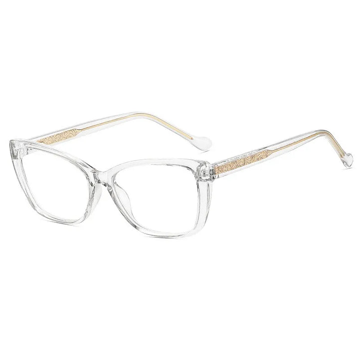 CCspace Women's Full Rim Cat Eye Tr 90 Titanium Reading Glasses 312914