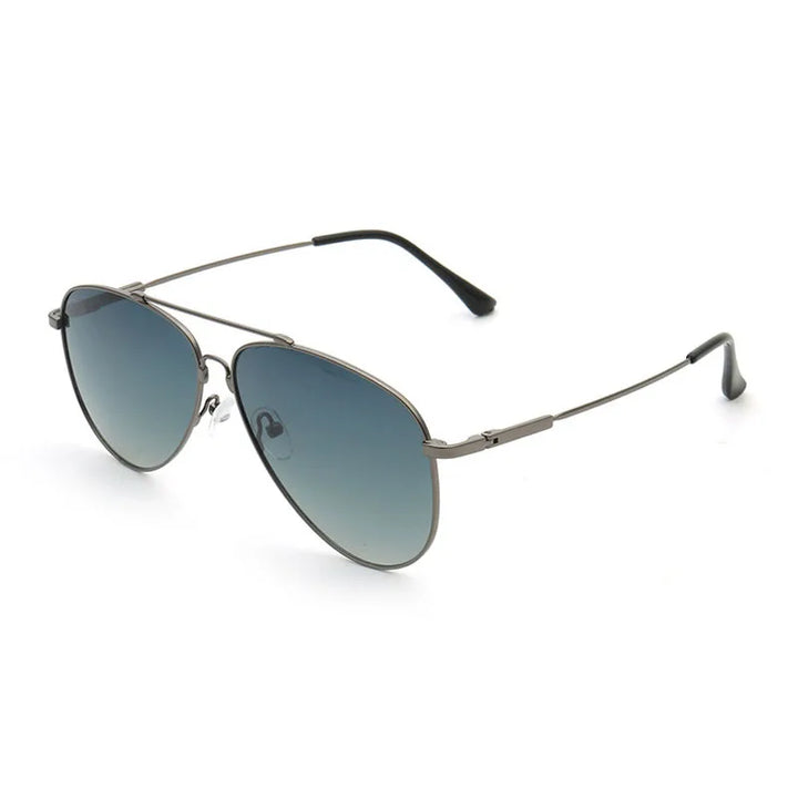 Aror Men's Full Rim Oval Double Bridge Titanium Eyeglasses Sunglasses 69224