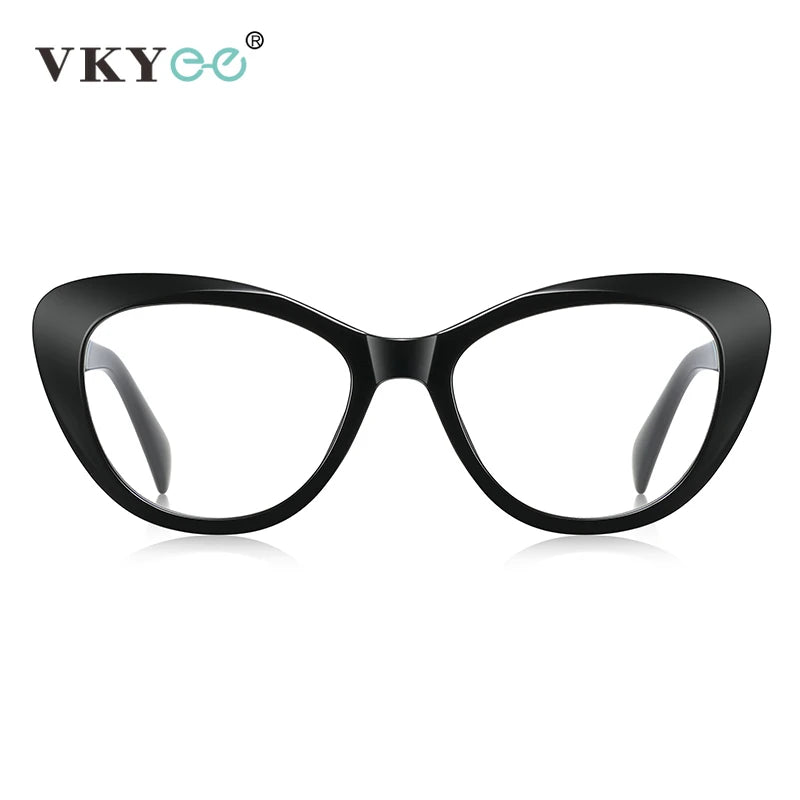 Vicky Women's Full Rim Tr 90 Stainless Steel Oval Cat Eye Reading Glasses 2165 Reading Glasses Vicky   