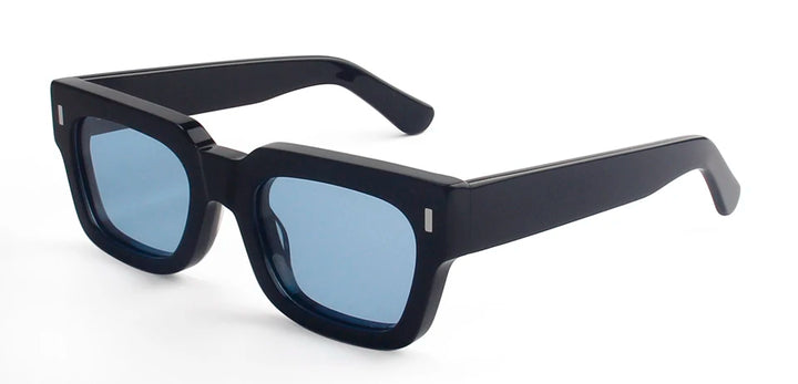 Esnbie Unisex Full Rim Flat Top Square Acetate Sunglasses  230471