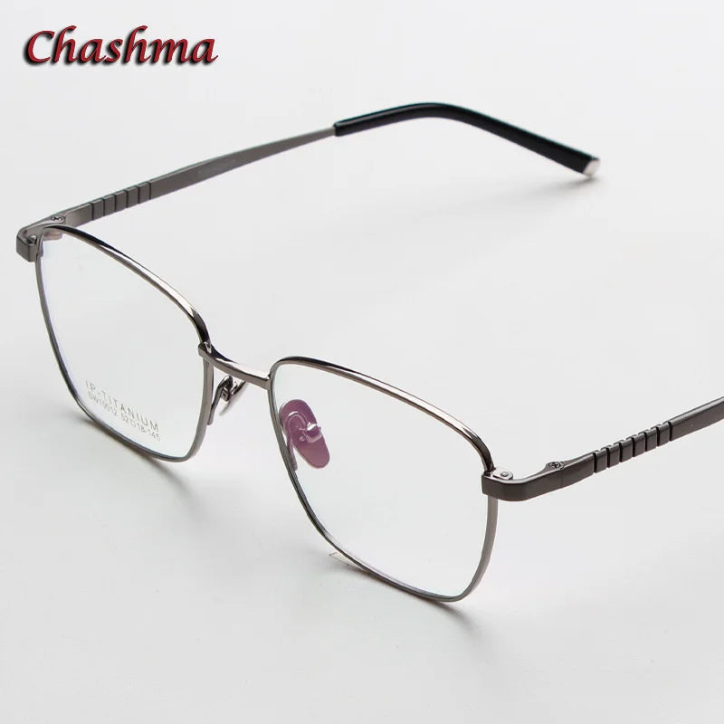 Chashma Ochki Women's Full Rim Square Titanium Eyeglasses 10012