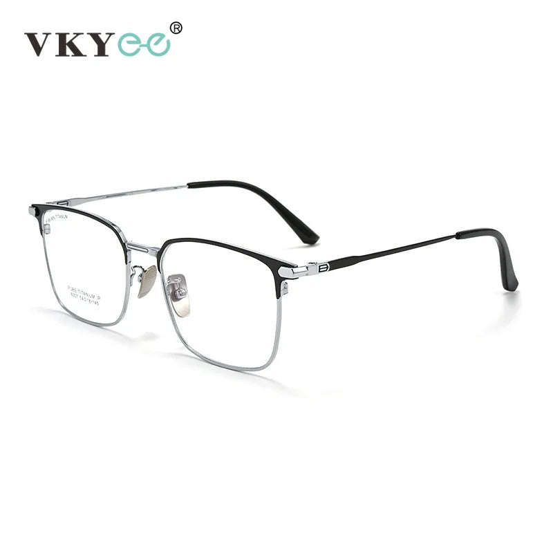 Vicky Unisex Full Rim Square Titanium Reading Glasses 80072