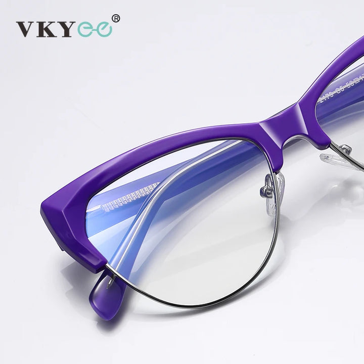 Vicky Women's Full Rim Cat Eye Tr 90 Alloy Reading Glasses 2179 Reading Glasses Vicky   
