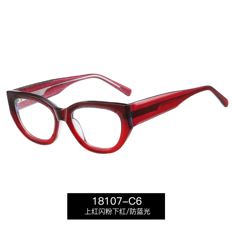 Reven Jate 18107 women's cat eye acetate prescription eyeglasses — view 7