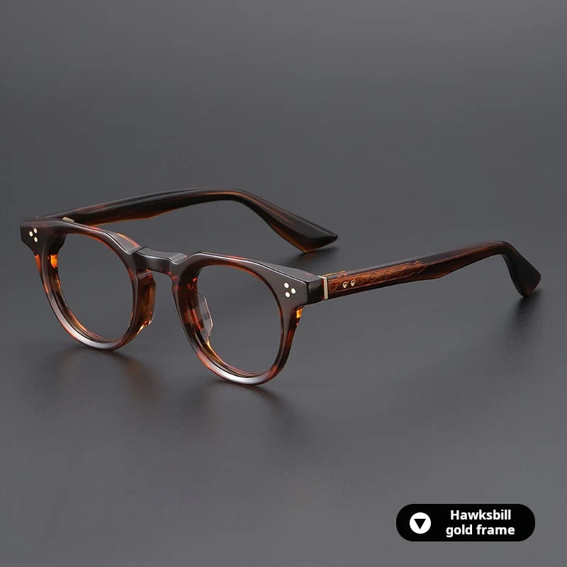 Xbora Unisex Full Rim Oval Brow Line Thick Acetate Eyeglasses 655008