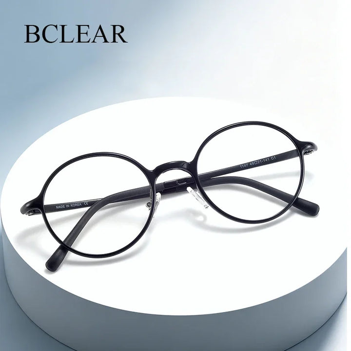 Bclear Unisex Full Rim Round TR90 Eyeglasses MY-1147