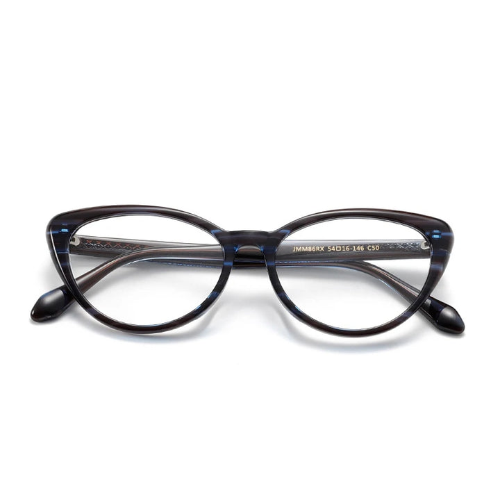 Aror Women's Full Rim Oval Cat Eye Acetate Eyeglasses 19586