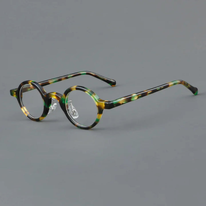 Hewei Unisex Full Rim Small Round Acetate Eyeglasses 2936 Full Rim Hewei   