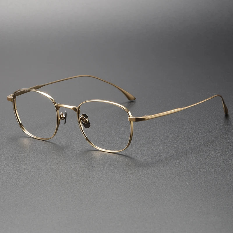 Bobbie Unisex Full Rim Square Titanium Eyeglasses Fuz 14
