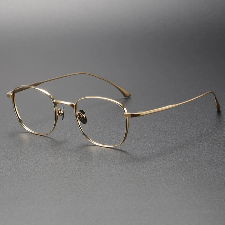 Bobbie Unisex Full Rim Square Titanium Eyeglasses Fuz 14