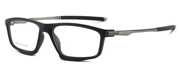 Muzz 58520 men's rectangle sports TR-90 prescription eyeglasses — view 3