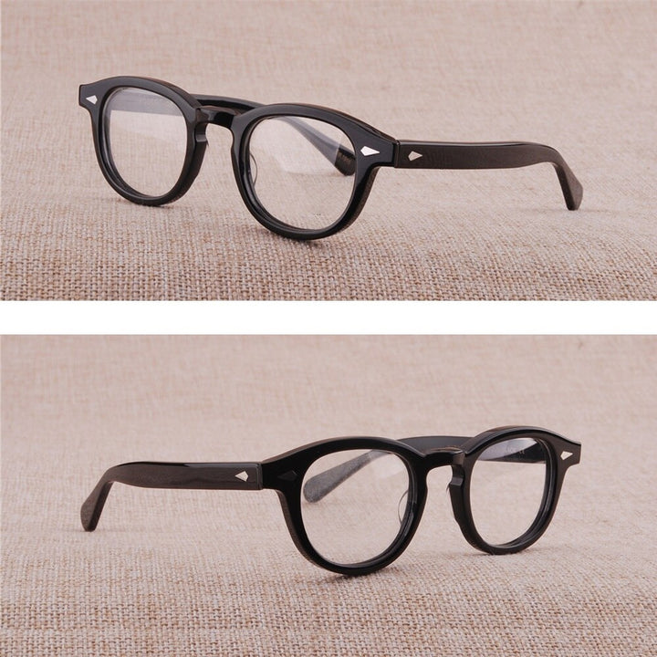 Cubojue Unisex Full Rim Square Acetate Myopic Reading Glasses Tortoise 3844 Reading Glasses Cubojue   