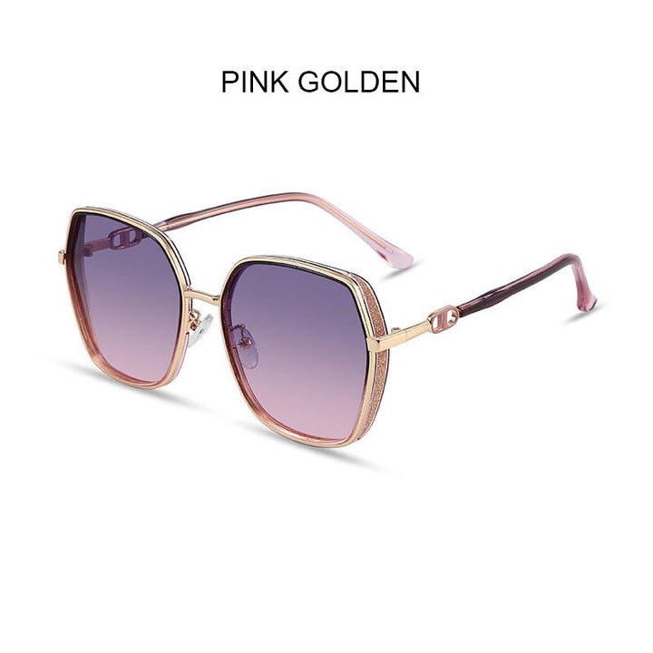 Zirosat Unisex Full Rim Square Alloy Acetate Polarized Sunglasses 8014 Sunglasses Zirosat pink  