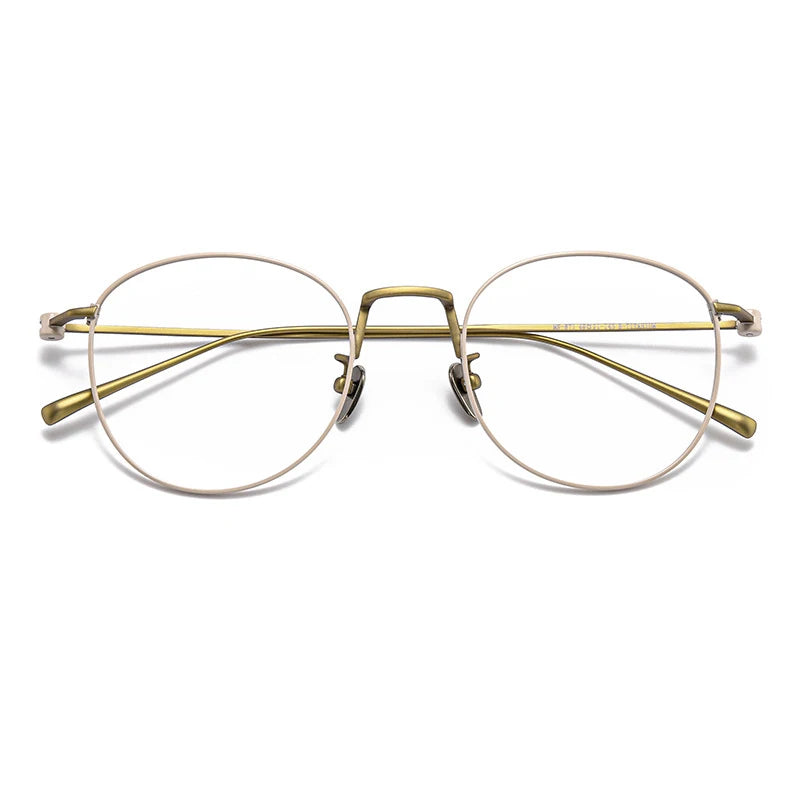 Muzz Women's Full Rim Oval Square Titanium Eyeglasses 316212