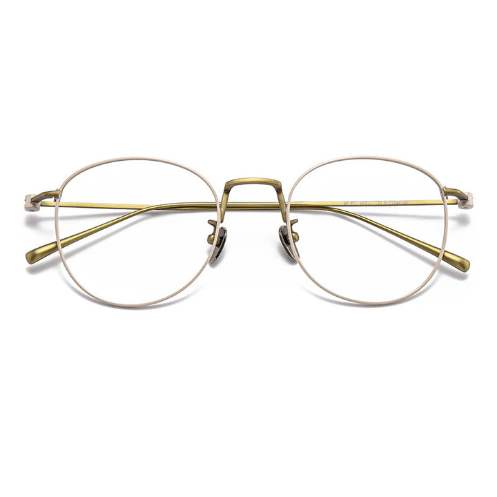Muzz Women's Full Rim Oval Square Titanium Eyeglasses 316212