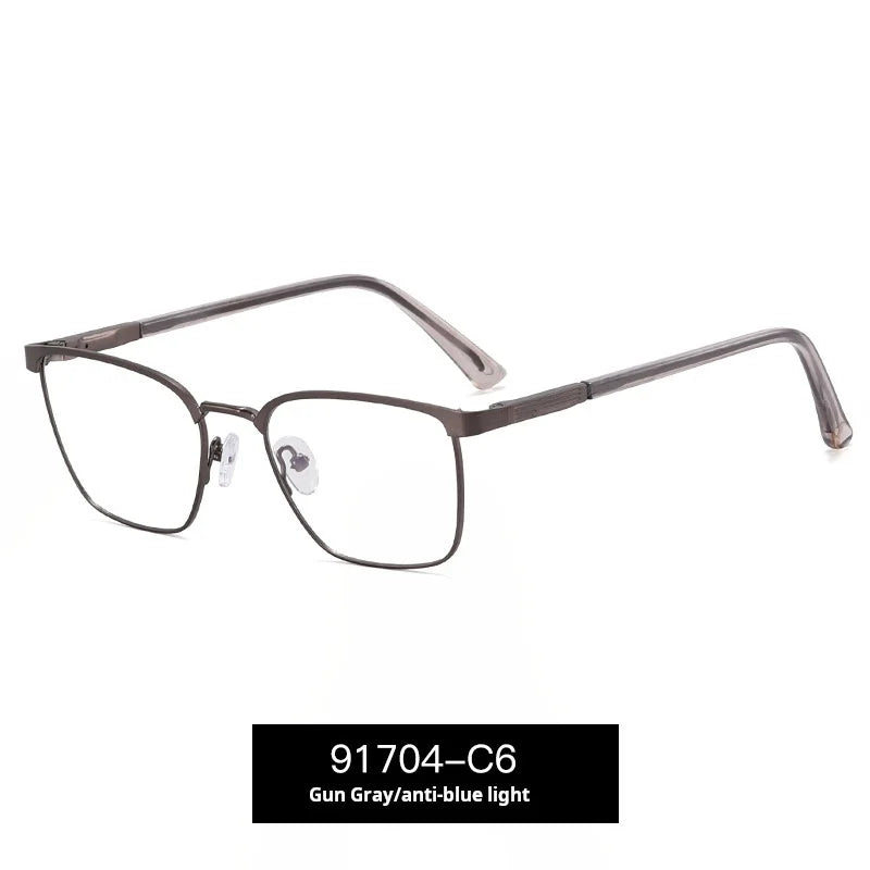 Momoja Women’s Full Rim Square Alloy Spring Hinge Eyeglasses 91704