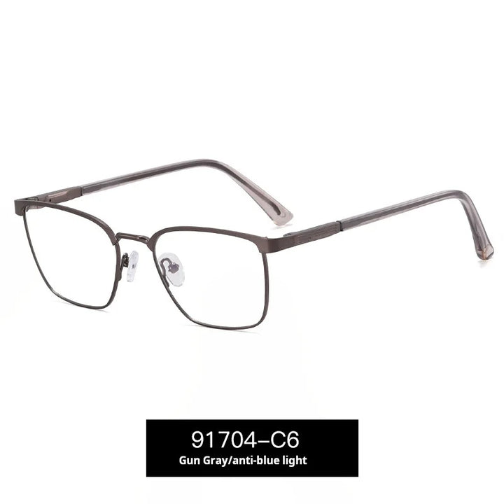 Momoja Women’s Full Rim Square Alloy Spring Hinge Eyeglasses 91704