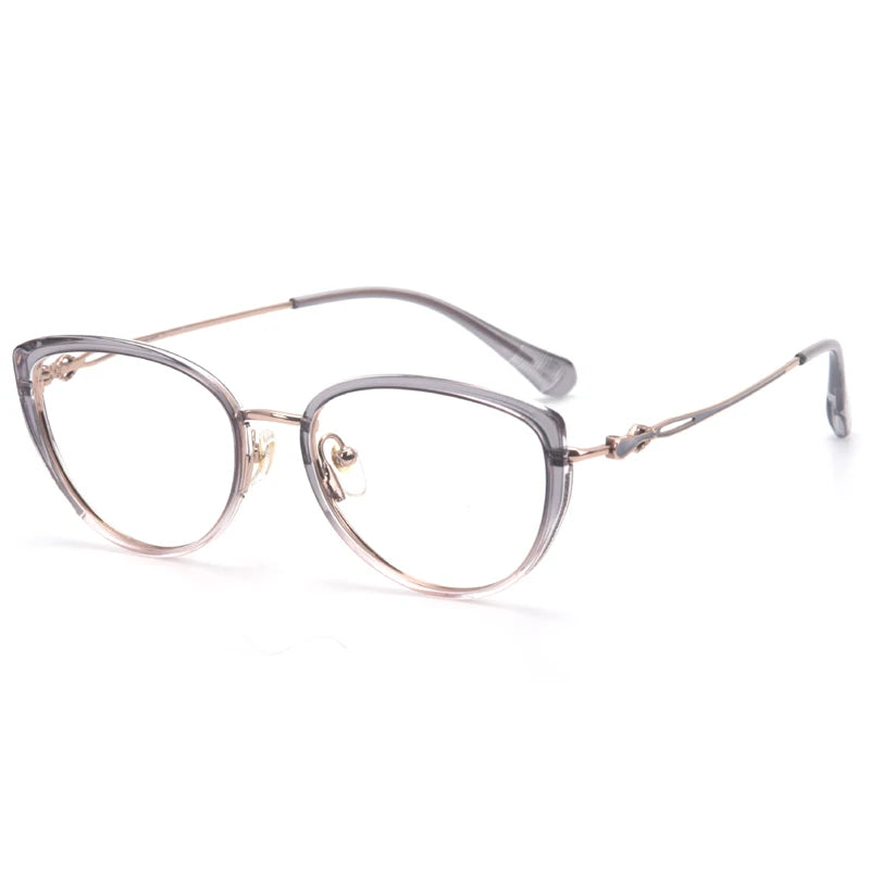 Muzz 35588 women's cat eye acetate titanium prescription eyeglasses — view 5