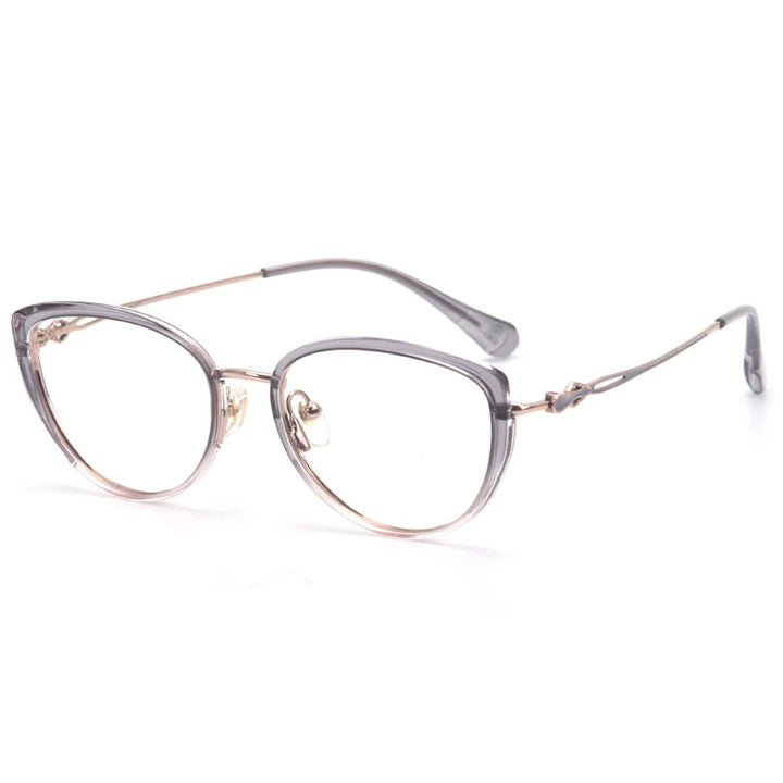 Muzz 35588 women's cat eye acetate titanium prescription eyeglasses — view 5