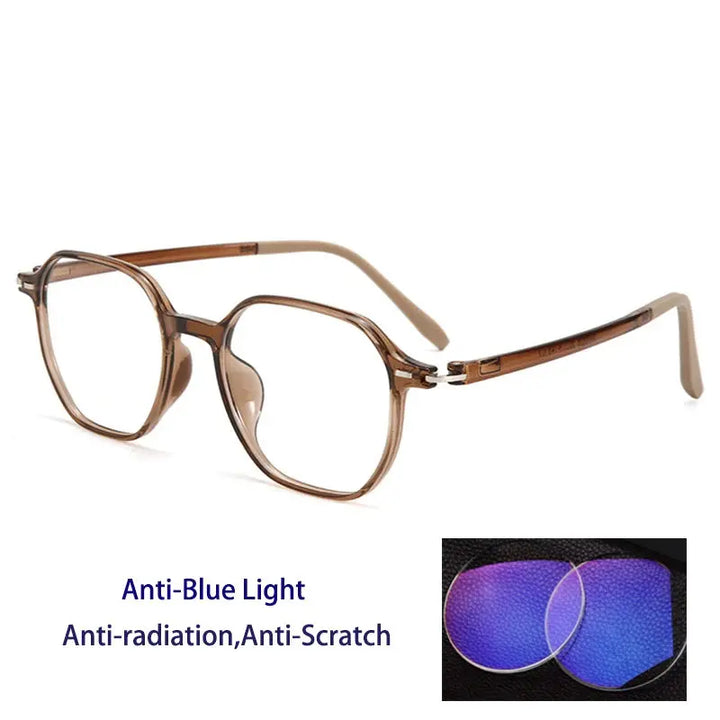 Kocolior Unisex Full Rim Polygon Tr 90 Frames 256856 FuzWeb