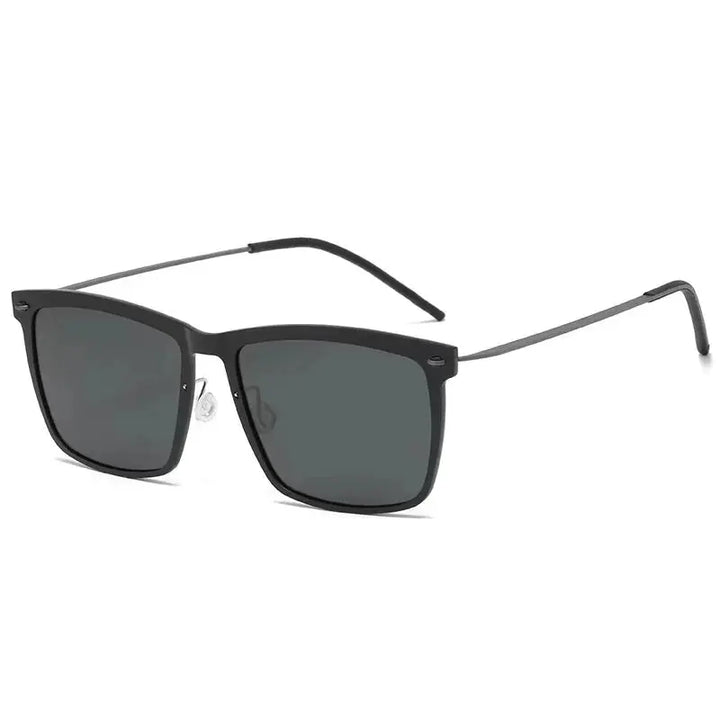 Aimee Unisex Full Rim Square Titanium Acetate Sunglasses 488305 FuzWeb