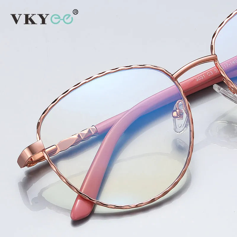 Vicky Women's Full Rim Tr 90 Titanium Round Reading Glasses 3031 Reading Glasses Vicky   