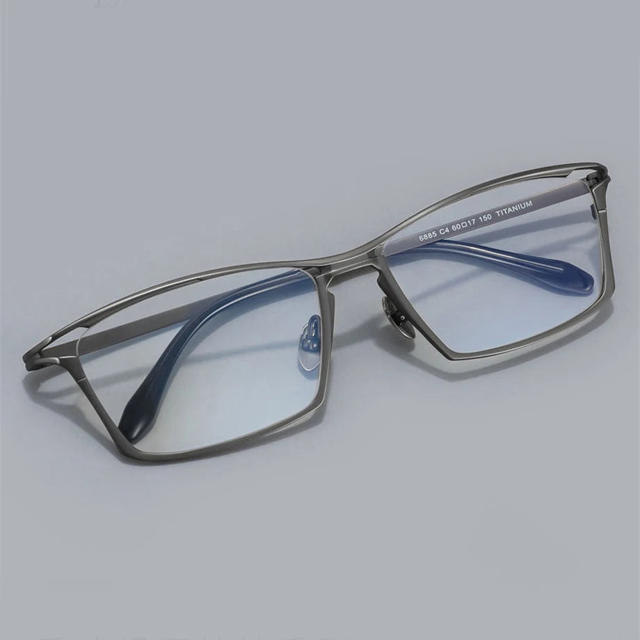 Blackmask Unisex Full Rim Square Titanium Eyeglasses BM-RLT6885