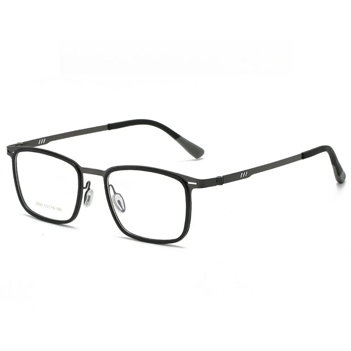 Yimaruili Men's Full Rim Square Alloy Eyeglasses 20034