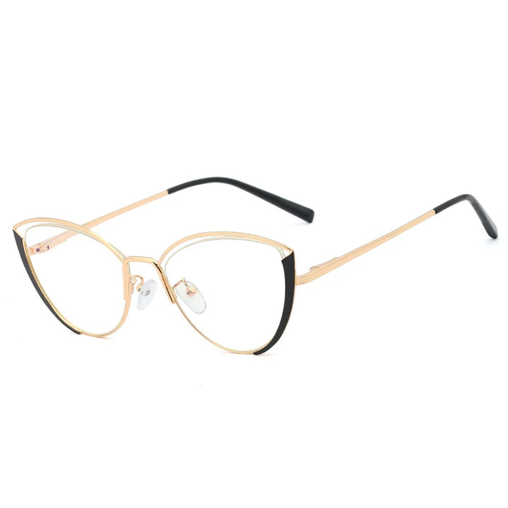 Handoer Women's Full Rim Oval Cat Eye Tr 90 Alloy Eyeglasses 95721