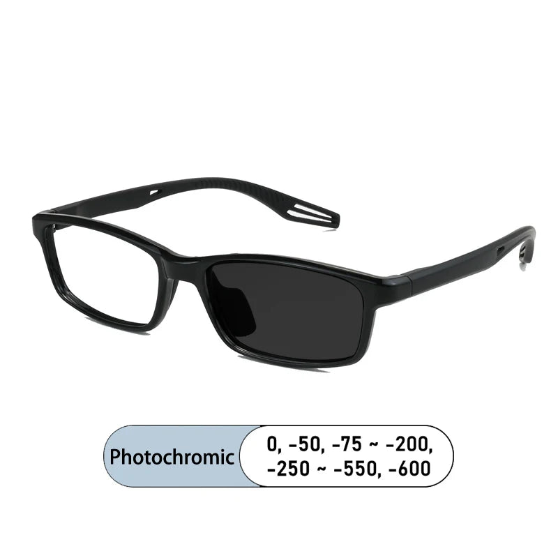 Kocolior Women's Full Rim Square Tr 90 Alloy Photochromic Reading Glasses 725502